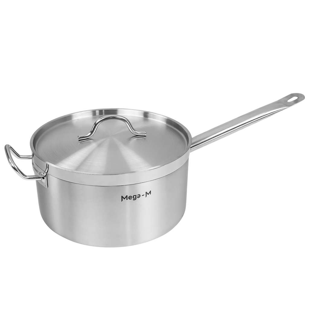 Mega-M PRO casseruola acciaio con coperchio 8L 26 cm