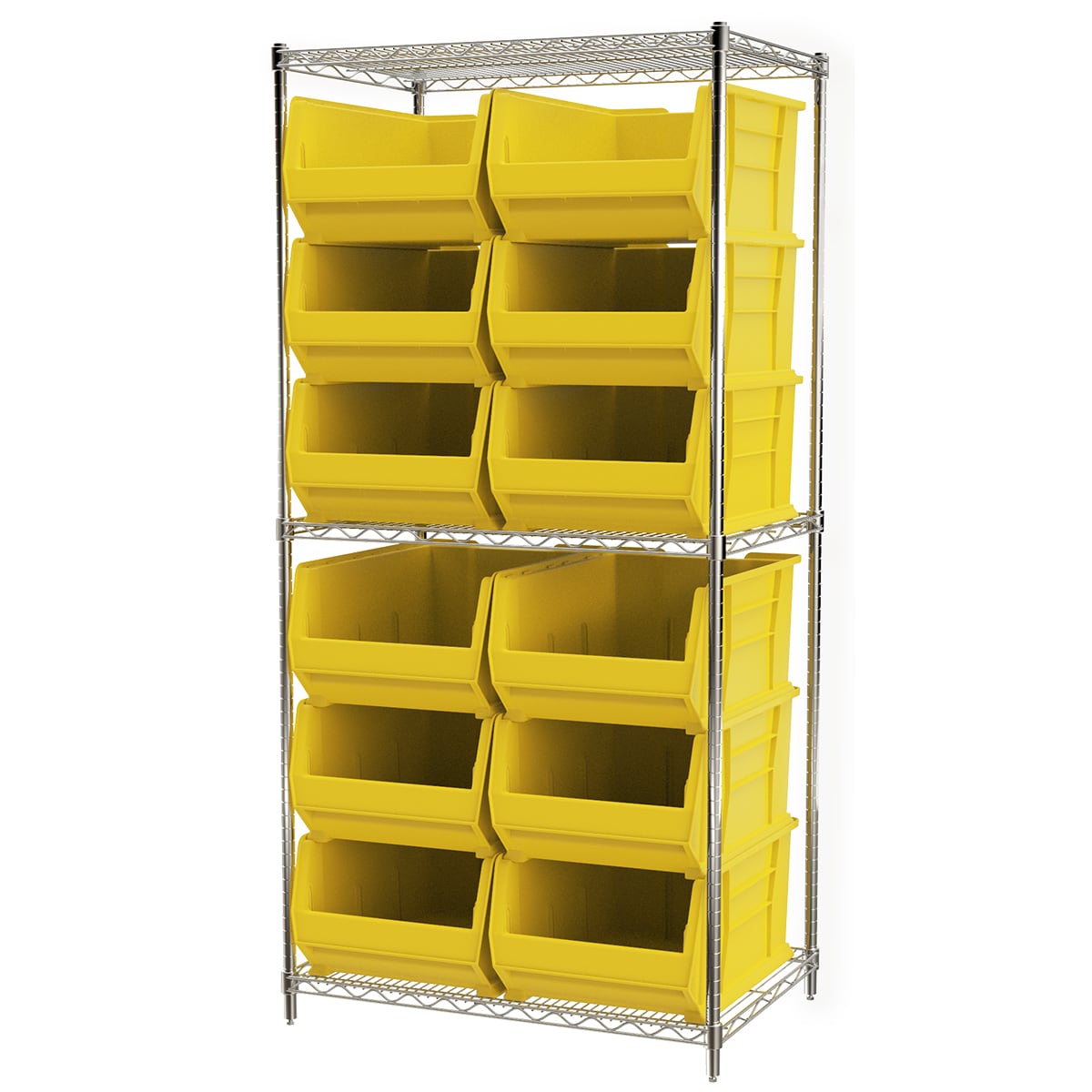 Akro-Mils AWS24360288 scaffale filo 12 contenitori