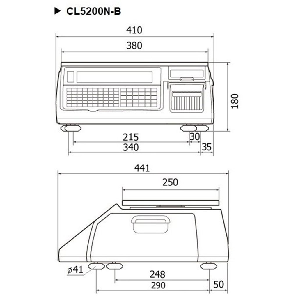 CAS CL5200N 15B bilancia etichettatrice WiFi 15 kg