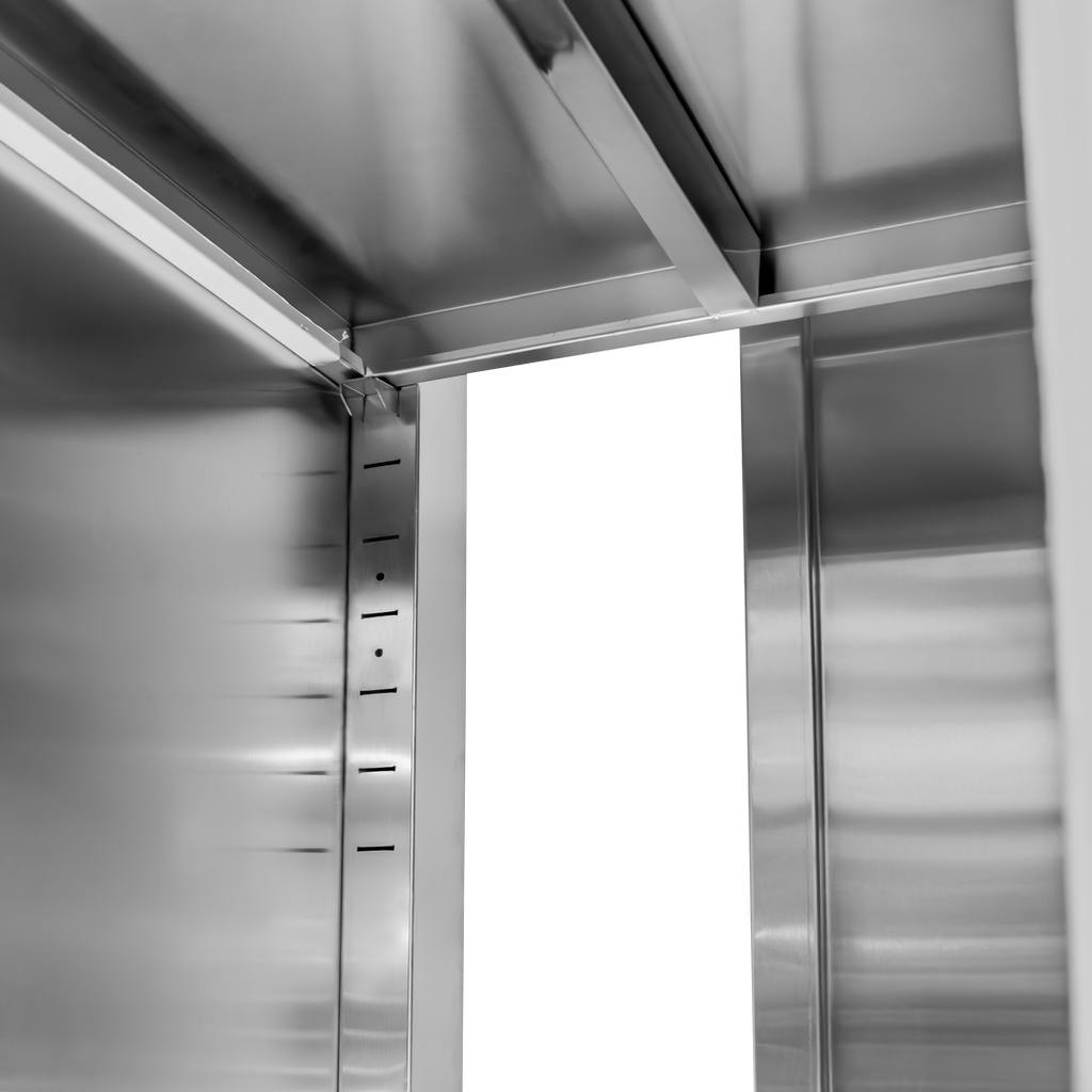 Mega-M Armadio passante inox 100x50x180 2 porte scorrevoli