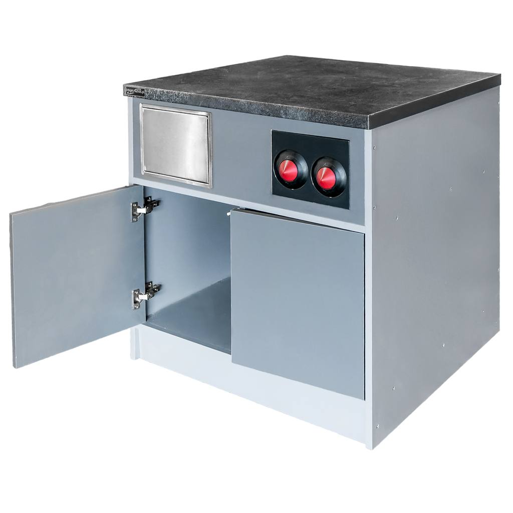 Mega-M mobile macchina caffè grigio 80,5x76x86 cm 2 vani
