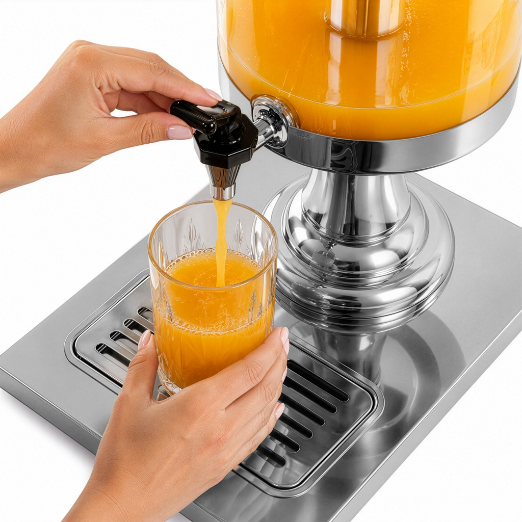 Mega-M dispenser bevande inox 8 L singolo freddo