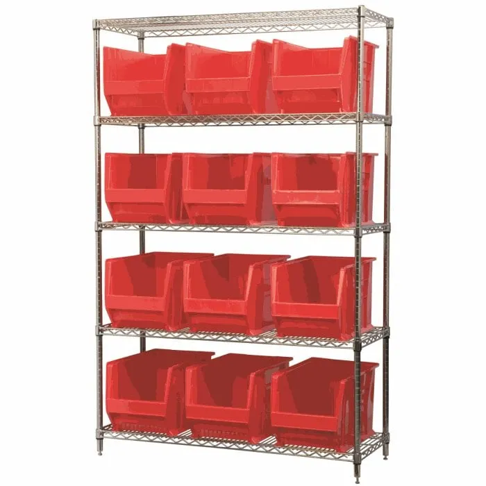 Akro-Mils AWS184830282 scaffale filo 5 ripiani