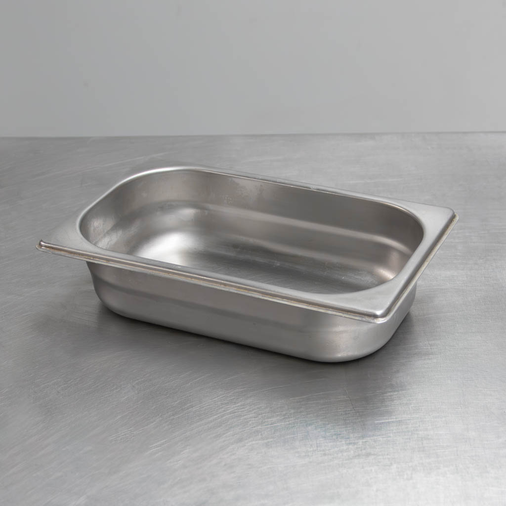 Vaschetta GN 1/4 26,5x16,2x10 cm contenitore inox 10 cm