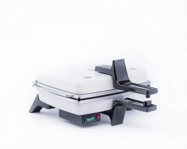 DEZAL piastra bistecchiera elettrica 1300 W bianca rigata