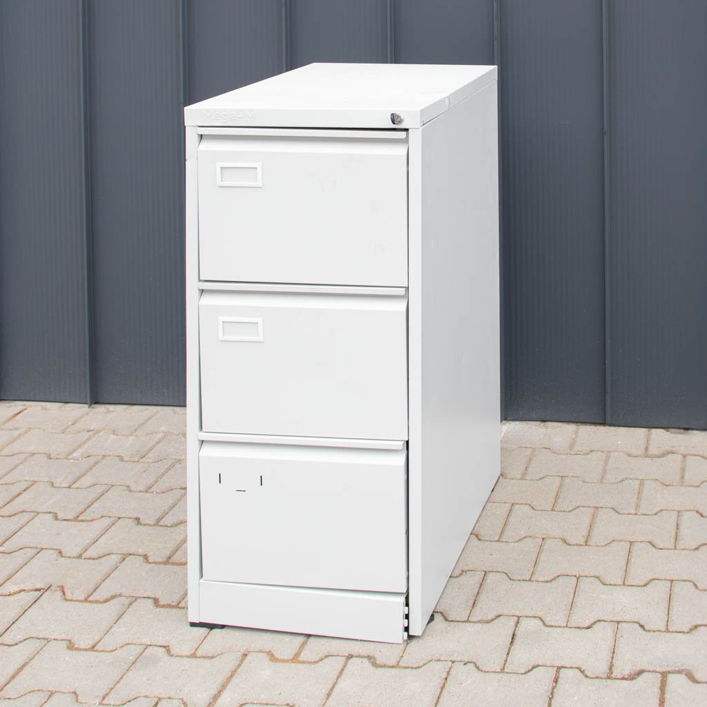 Mega-M Schedario Metallico 3 Cassetti A4 Grigio S-46