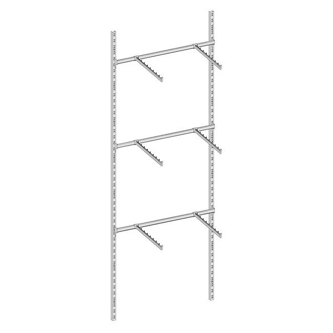 Agosistem Joker Kit 07 scaffale a muro 3 barre H240