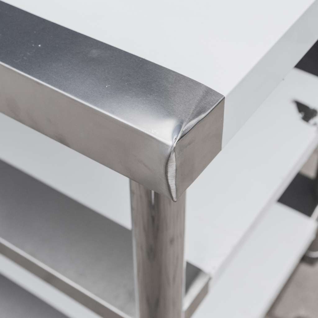 Mega-M X Standard tavolo inox 150x60 cm 2 ripiani usato