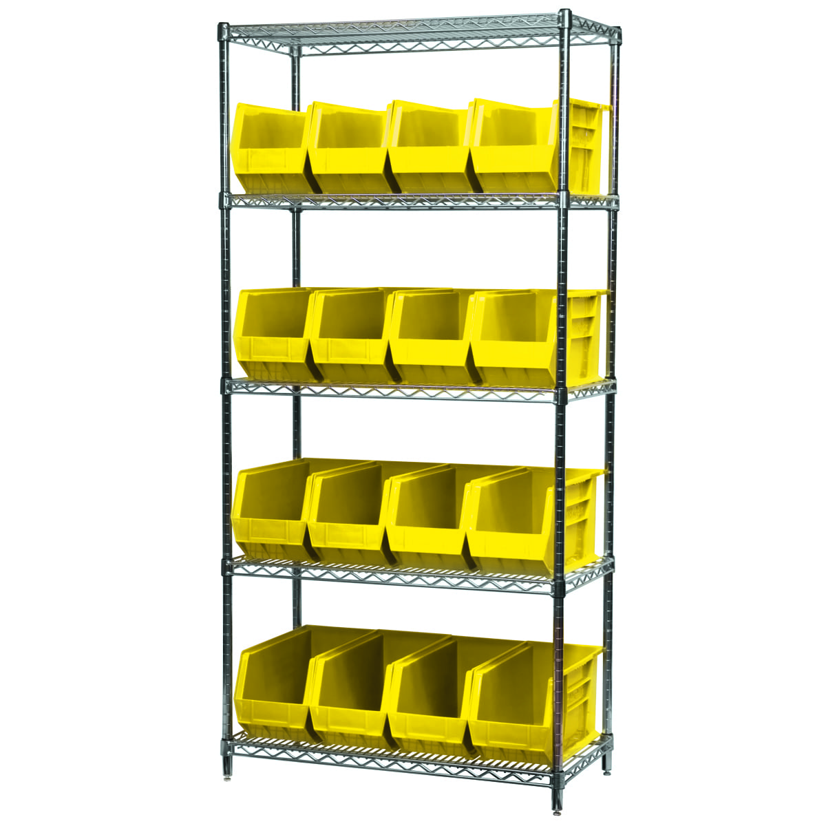 Akro-Mils AWS183630265 scaffale filo 5 ripiani 18 box