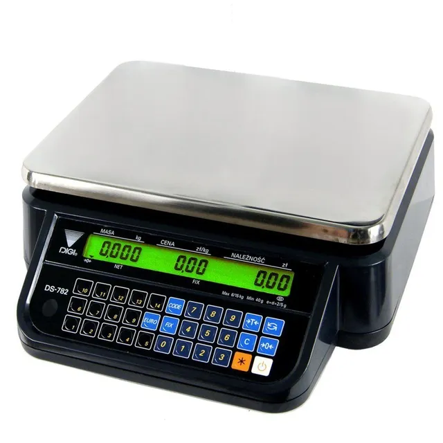 Digi DS-782BR RS BK Bilancia da Banco Nera