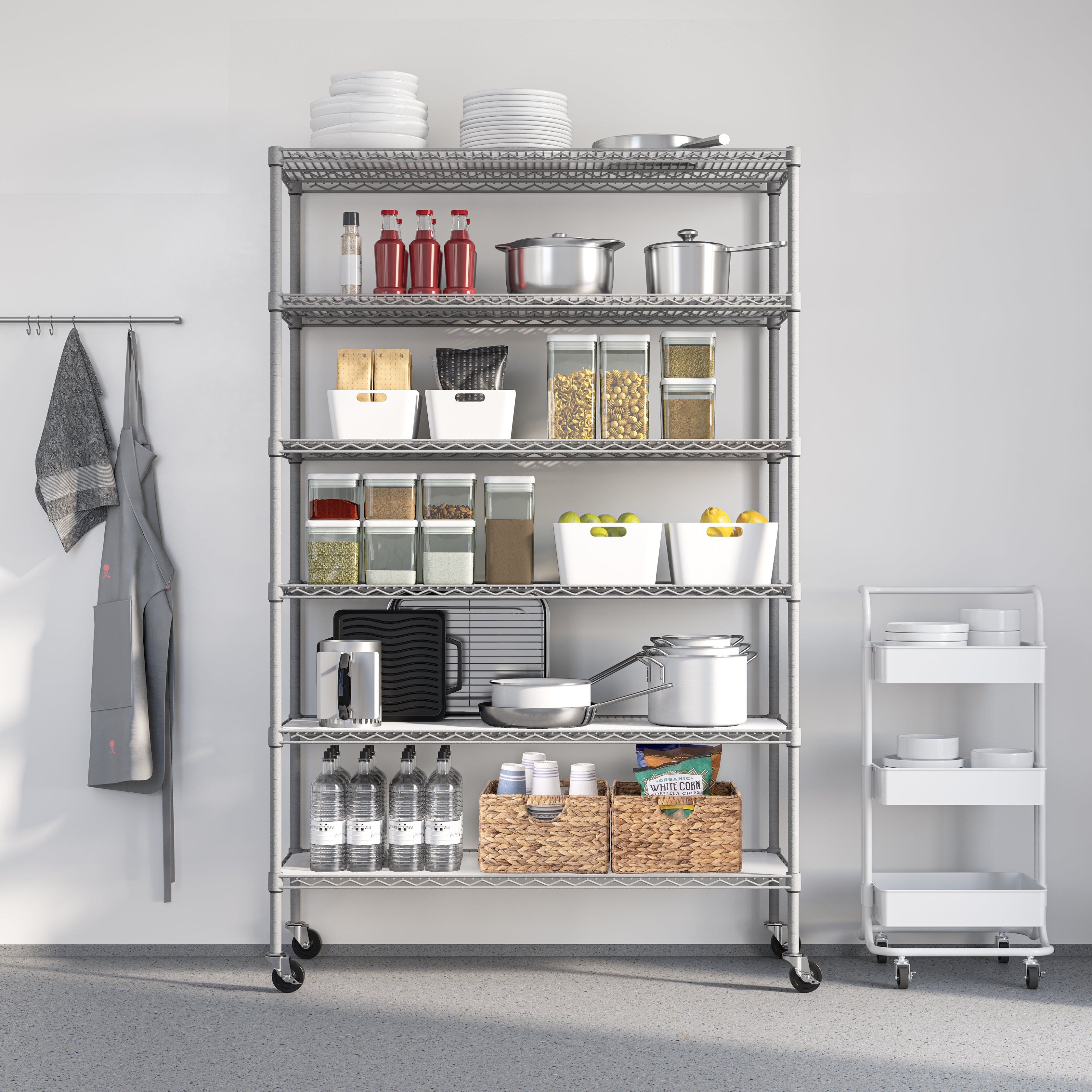 Seville Classics UltraDurable scaffale metallo 6 ripiani 122 cm