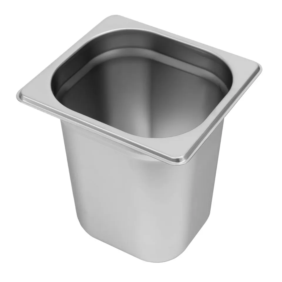 Mega-M Contenitore GN 1/6 17,6x16,2x20 cm acciaio inox