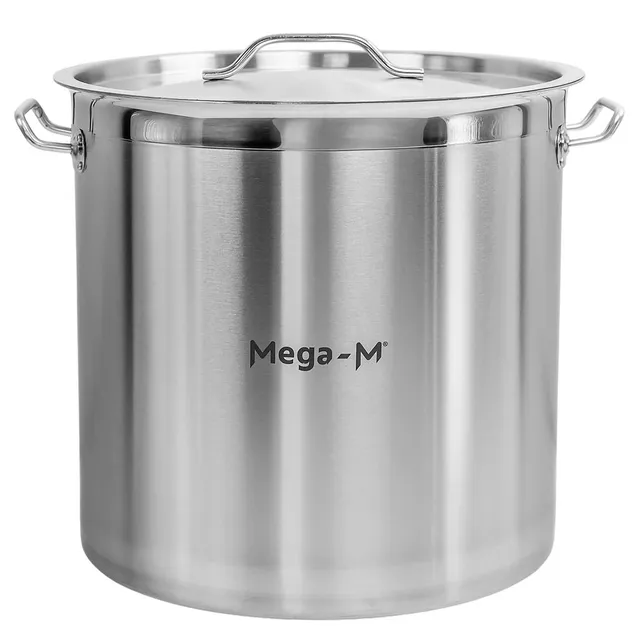 Mega-M Pro pentola acciaio inox con coperchio 36 L 36x36 cm