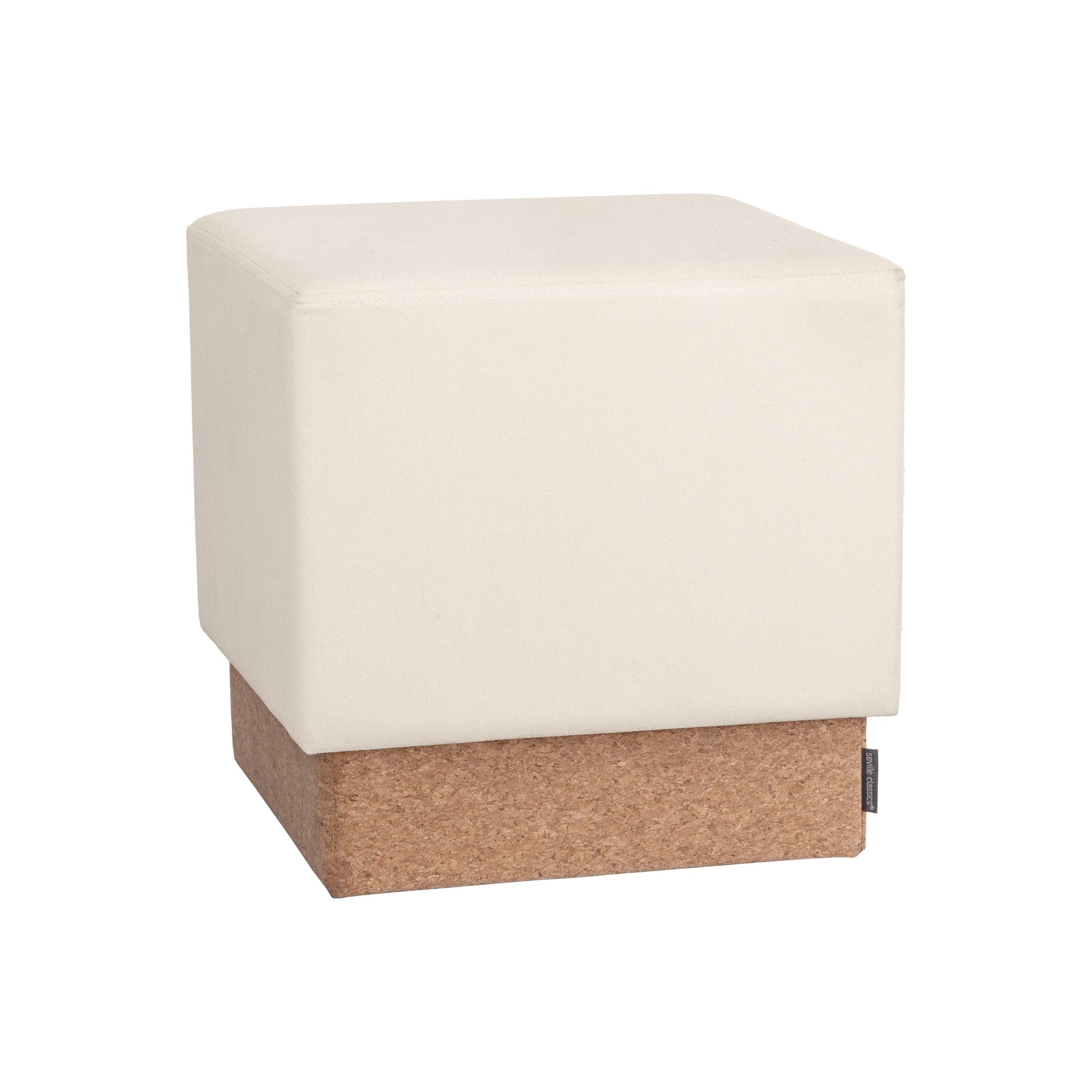 Seville Vineyard STR30260 pouf contenitore sughero crema