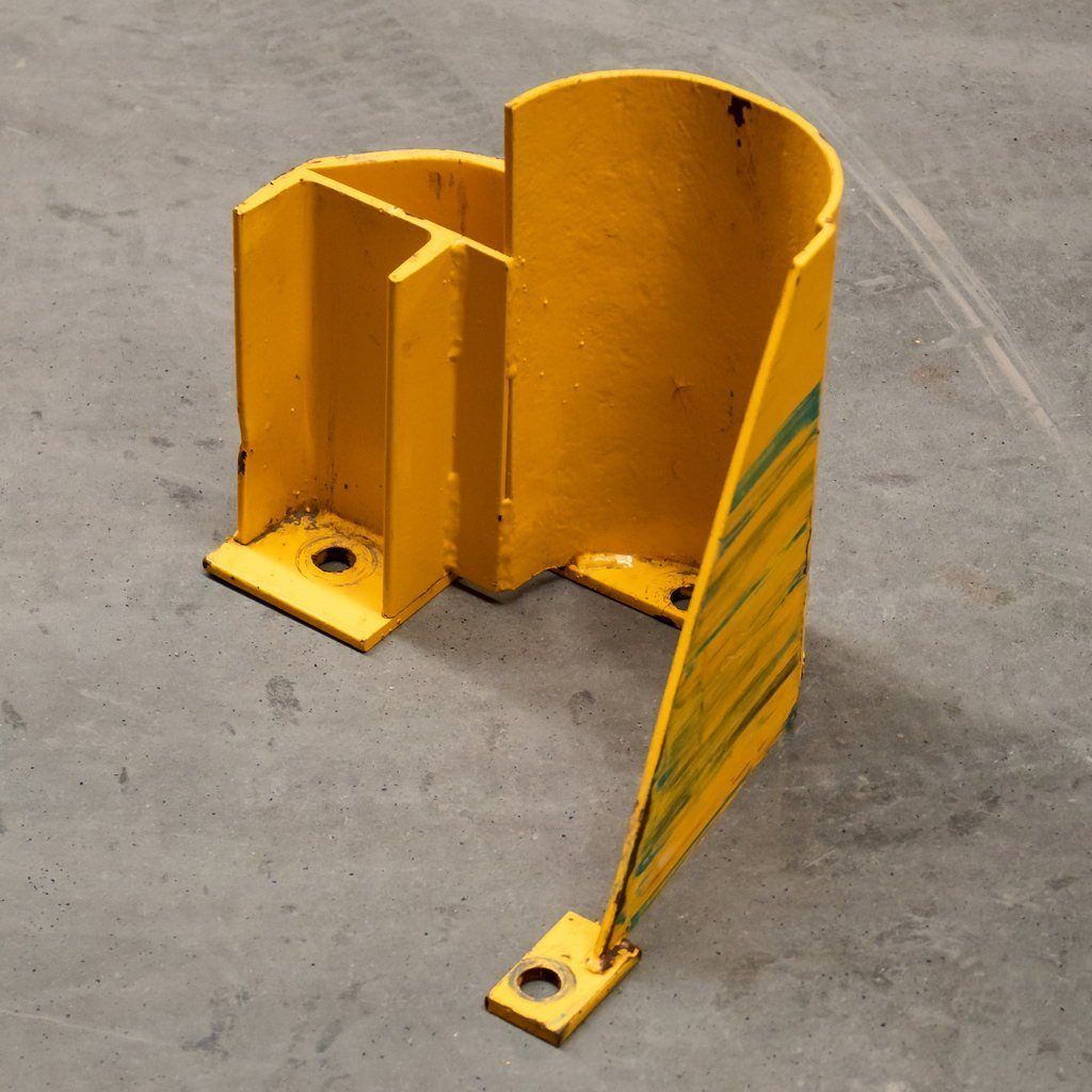 Paracolpo montante scaffale tipo C H-30 cm sinistro giallo
