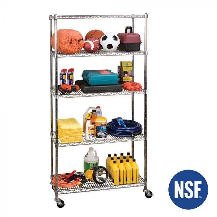 Seville Classics UltraDurable scaffale acciaio 5 ripiani 91cm