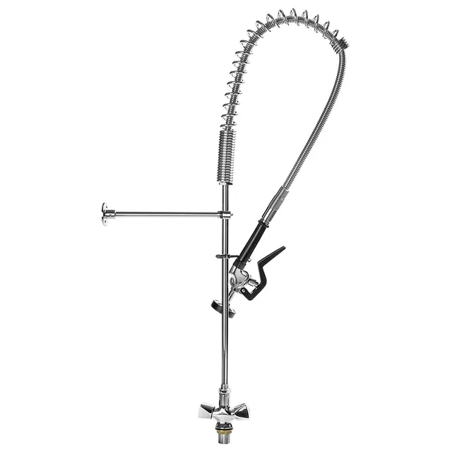 Mega-M batteria gastronomica con doccetta 116 cm ottone