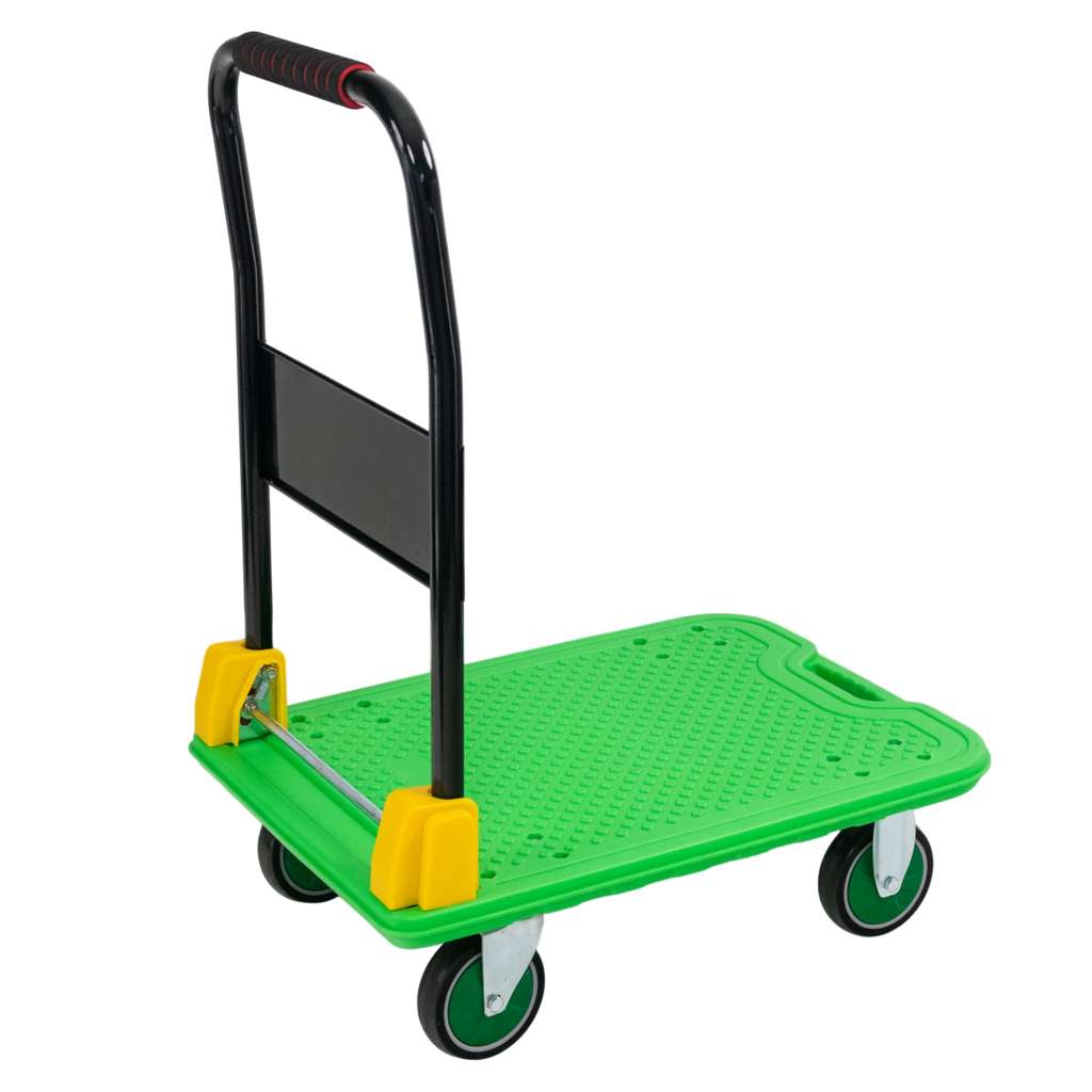 FORKBERG carrello piattaforma pieghevole 300 kg verde
