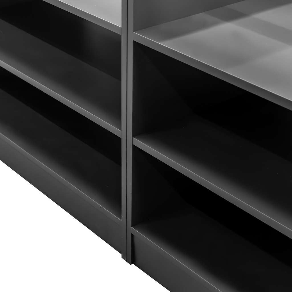 Mega-M 270cm banco negozio vetro antracite rovere 90x270x60