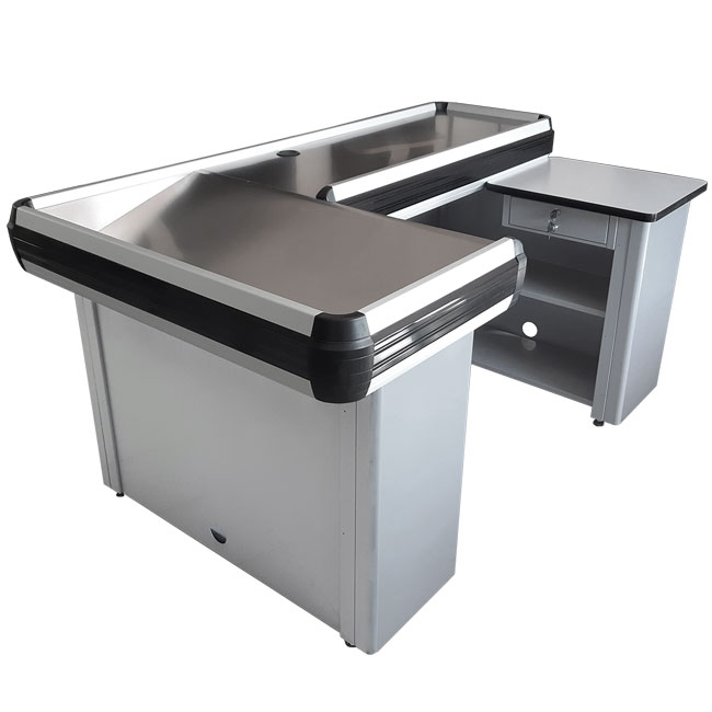 Agosistem banco cassa statico supermarket vasca inox