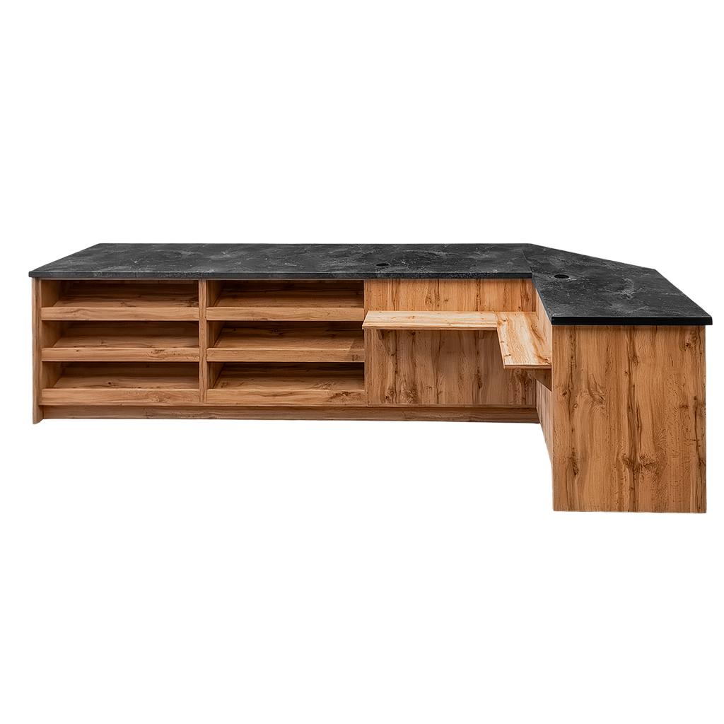 Mega-M 310 banco cassa a L 310x60x90 cm rovere