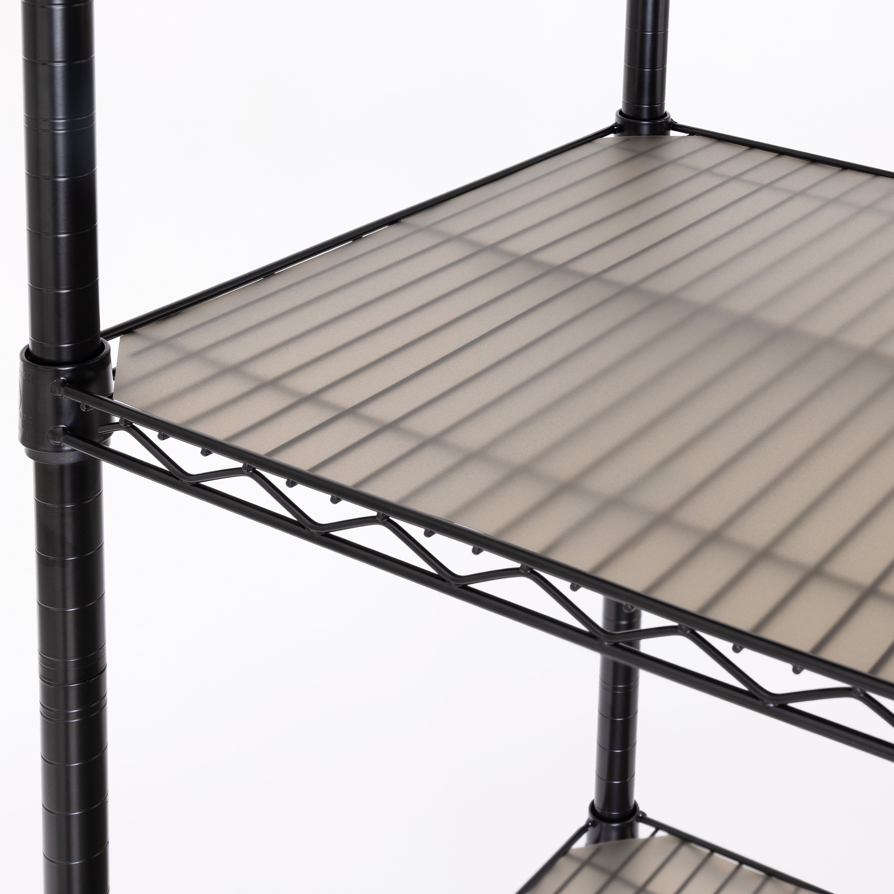 Seville Classics tappetini scaffale 76x35 cm 5 pezzi taupe