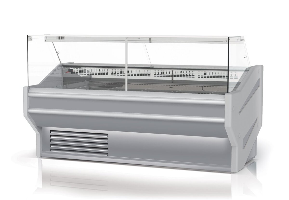 Rapa L-F 123/107 Banco frigo carne vetro dritto Plug-in