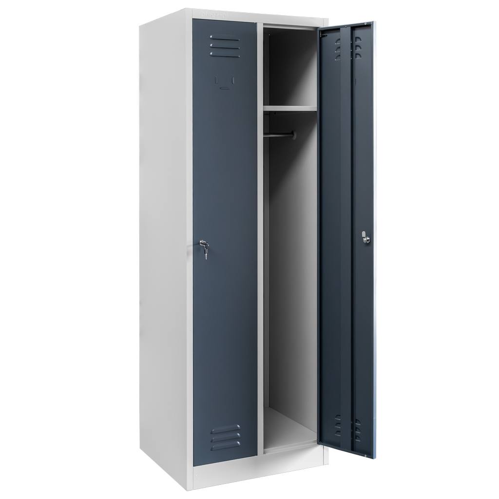 Mega-M S-60 armadietto spogliatoio 2 ante grigio grafite