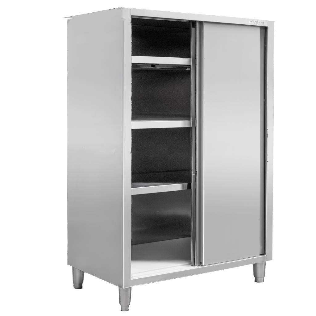 Mega-M armadio inox 2 porte scorrevoli 120x50x180 cm