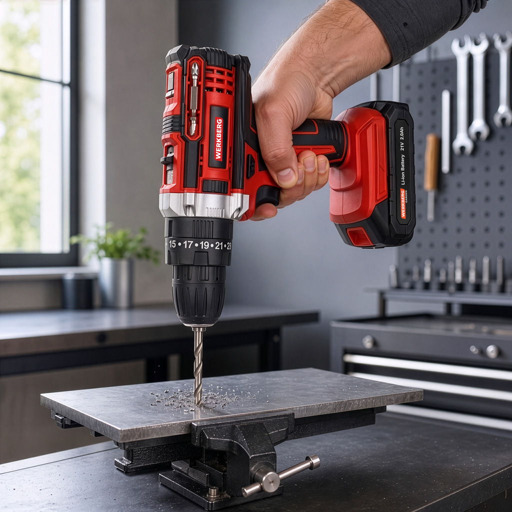 Werkberg WKRKQ102 Avvitatore a batteria 2 batterie