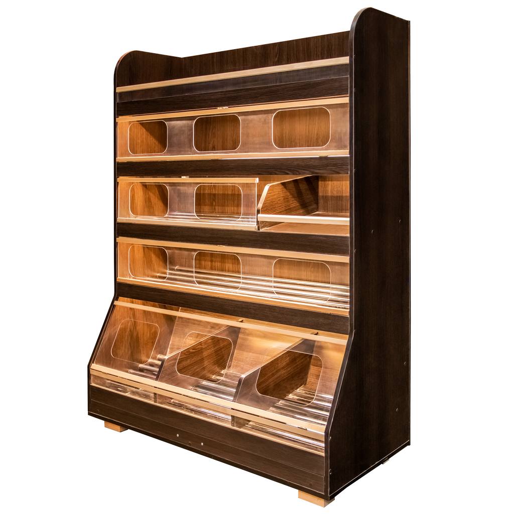 Venge Magia espositore pane 125 cm LED plexiglass