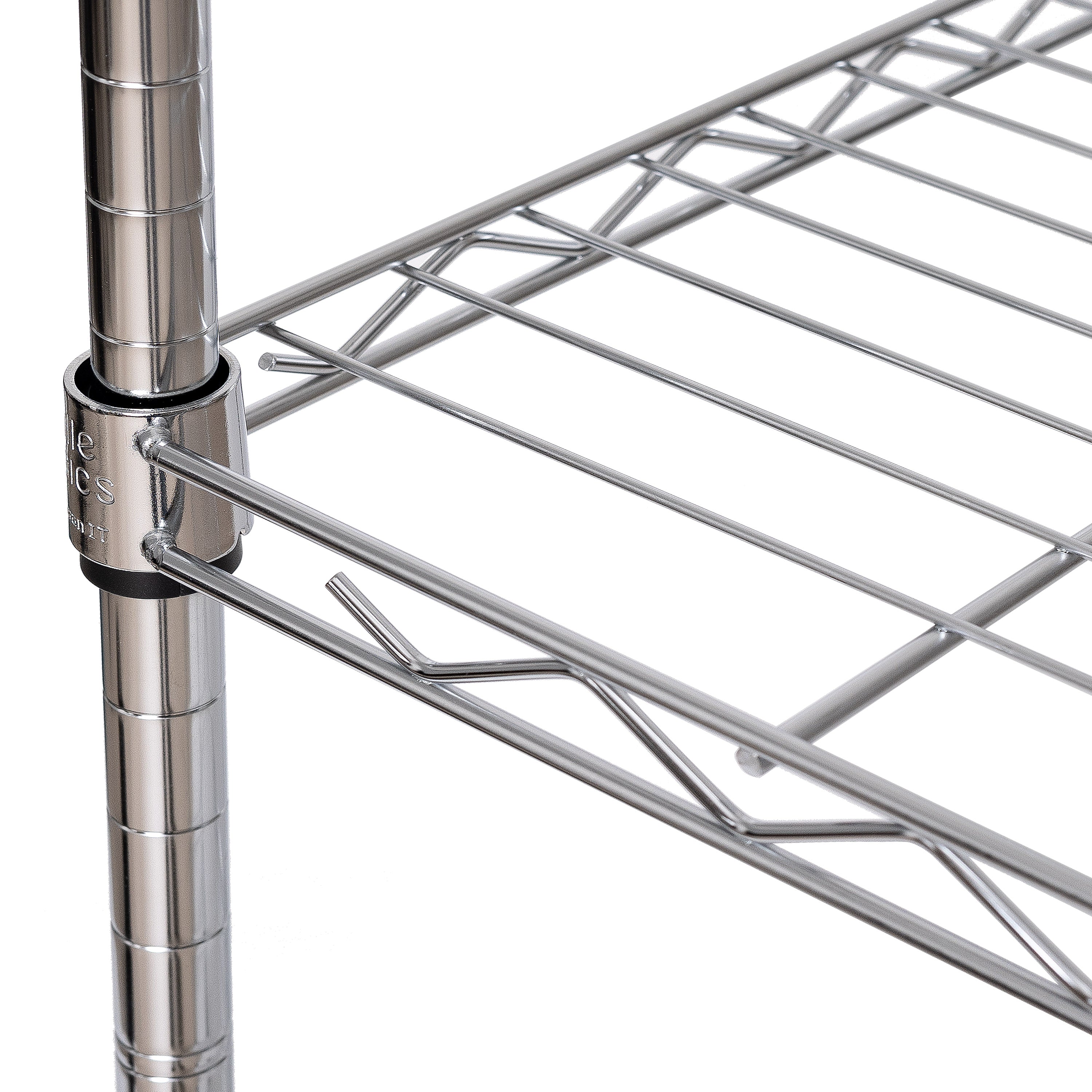Seville Classics 14304 scaffale acciaio 4 ripiani 76x35 cm