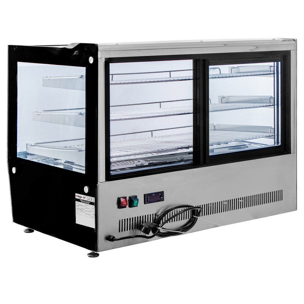 Mega-M Elsa Mini S90 vetrina riscaldata inox da banco