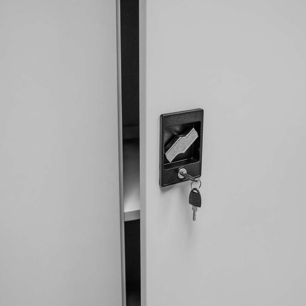 Furvero W-101 S/S armadio ufficio grigio 90x40x185 cm