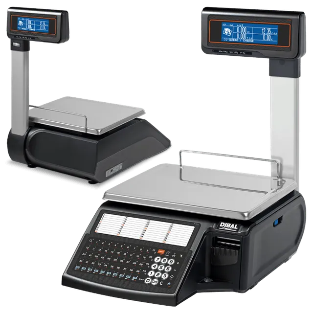 Dibal D-545T Bilancia Etichettatrice 15kg Colonna Display