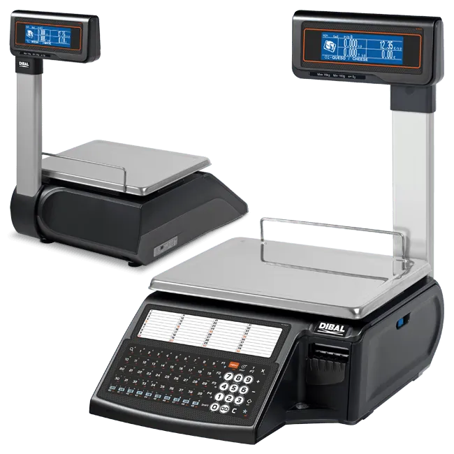 Dibal D-545T Bilancia Etichettatrice 15kg Colonna Display