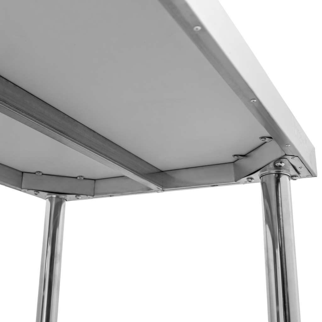 Mega-M X Standard 150x60x85 tavolo inox centrale ripiano