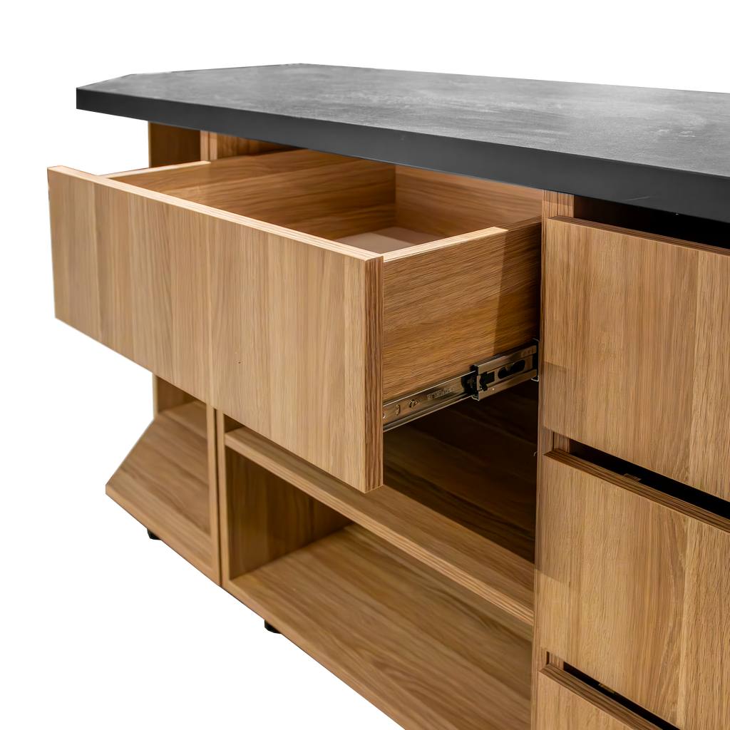 Mega-M banco cassa 290x60x113 cm rovere americano