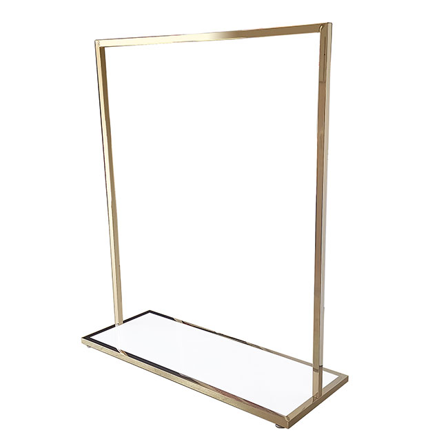 Agosistem Stender fisso oro base bianca 106 cm