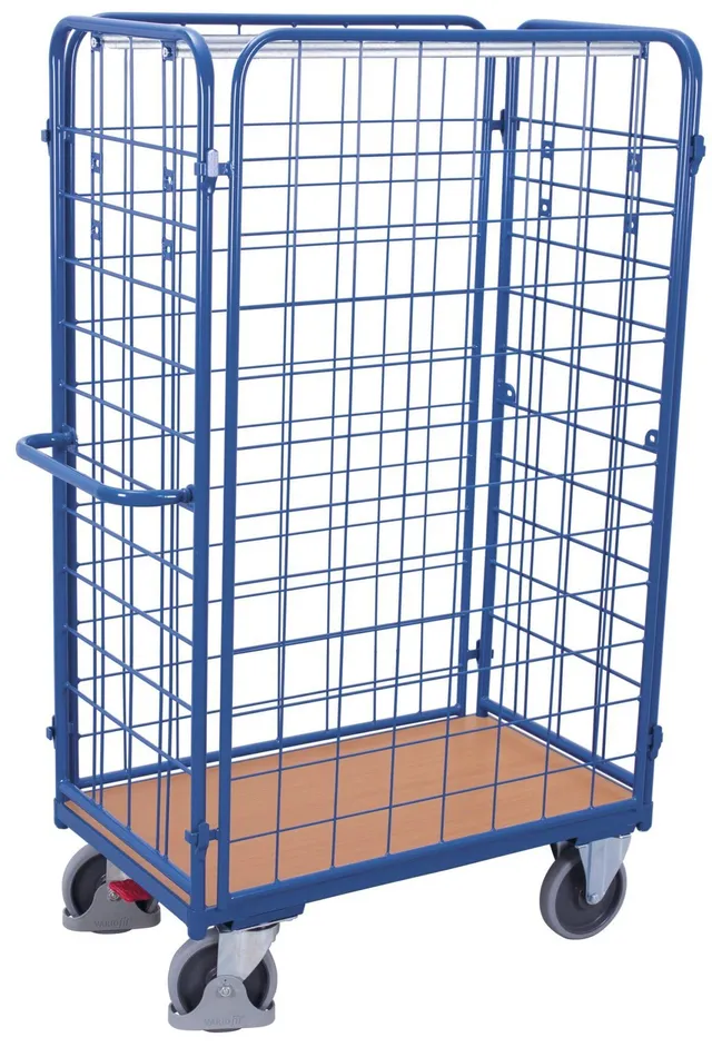 Variofit VF 500405 roll container blu 4 pareti portata 400 kg