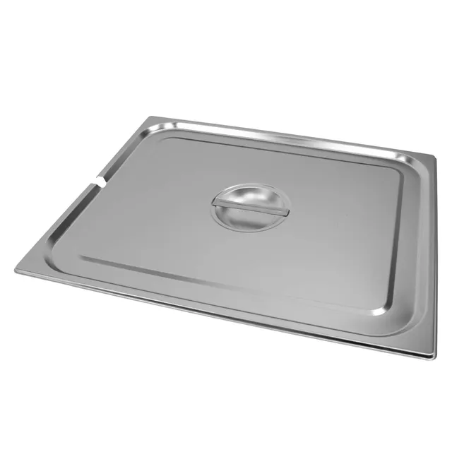 Mega-M GN 2/1 coperchio gastronorm inox 65x53 foro mestolo