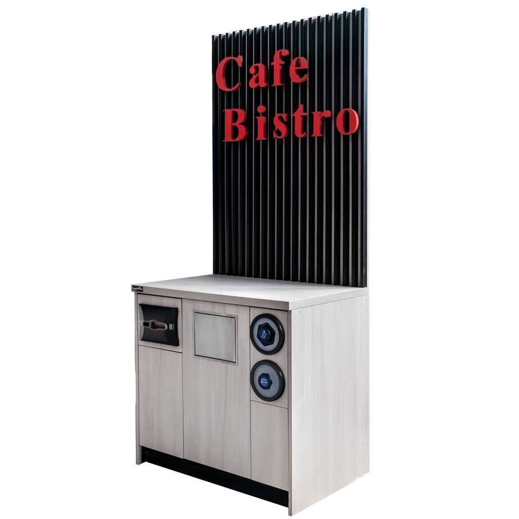 Mega-M Angolo Caffè 219x94x64 cm Mobile Olmo Liberty