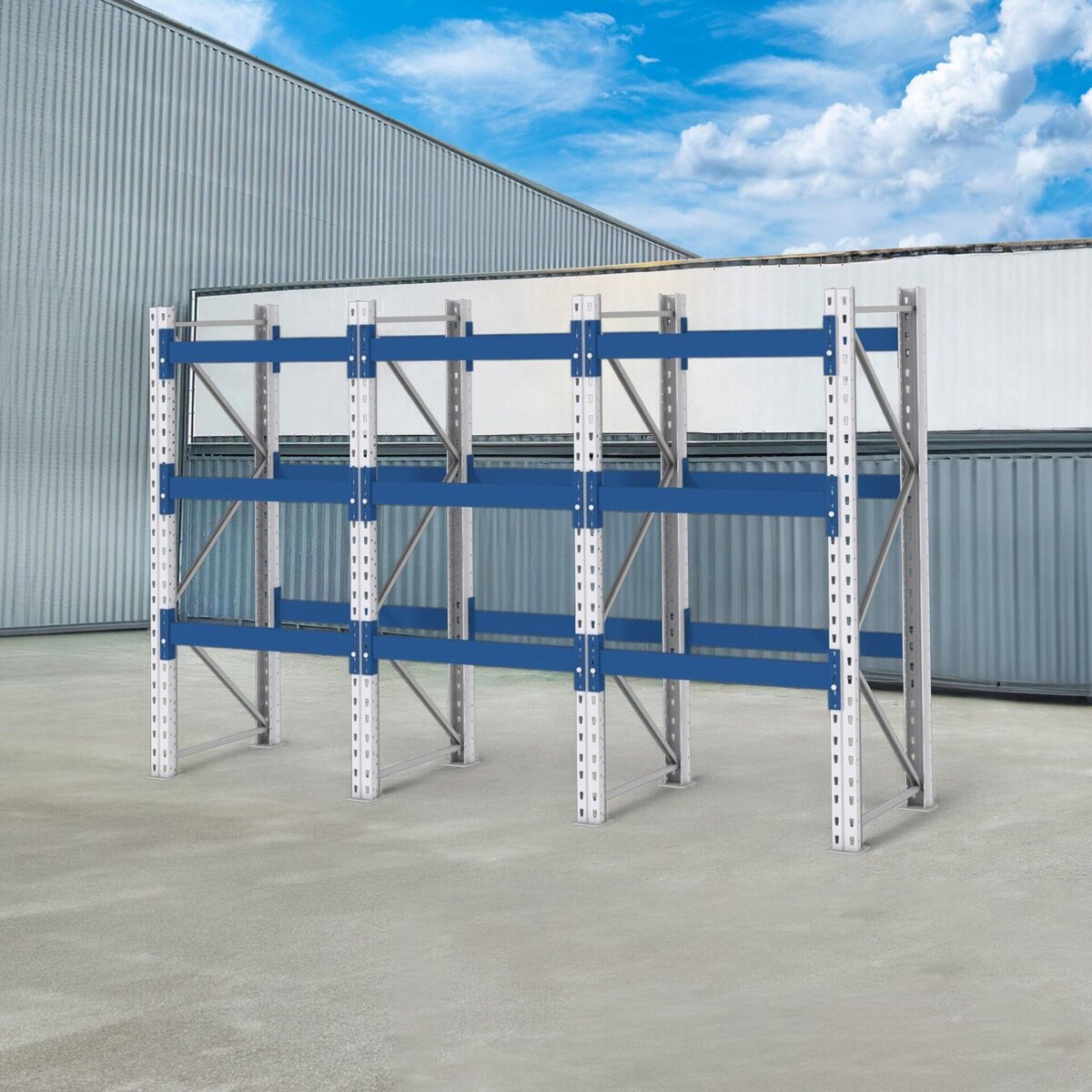 BITO scaffale portapallet 0+3 H230 L610 cm 3000 kg 18 posti