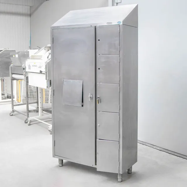 Mapal 100x40x200 armadio inox 2 ante 5 ripiani
