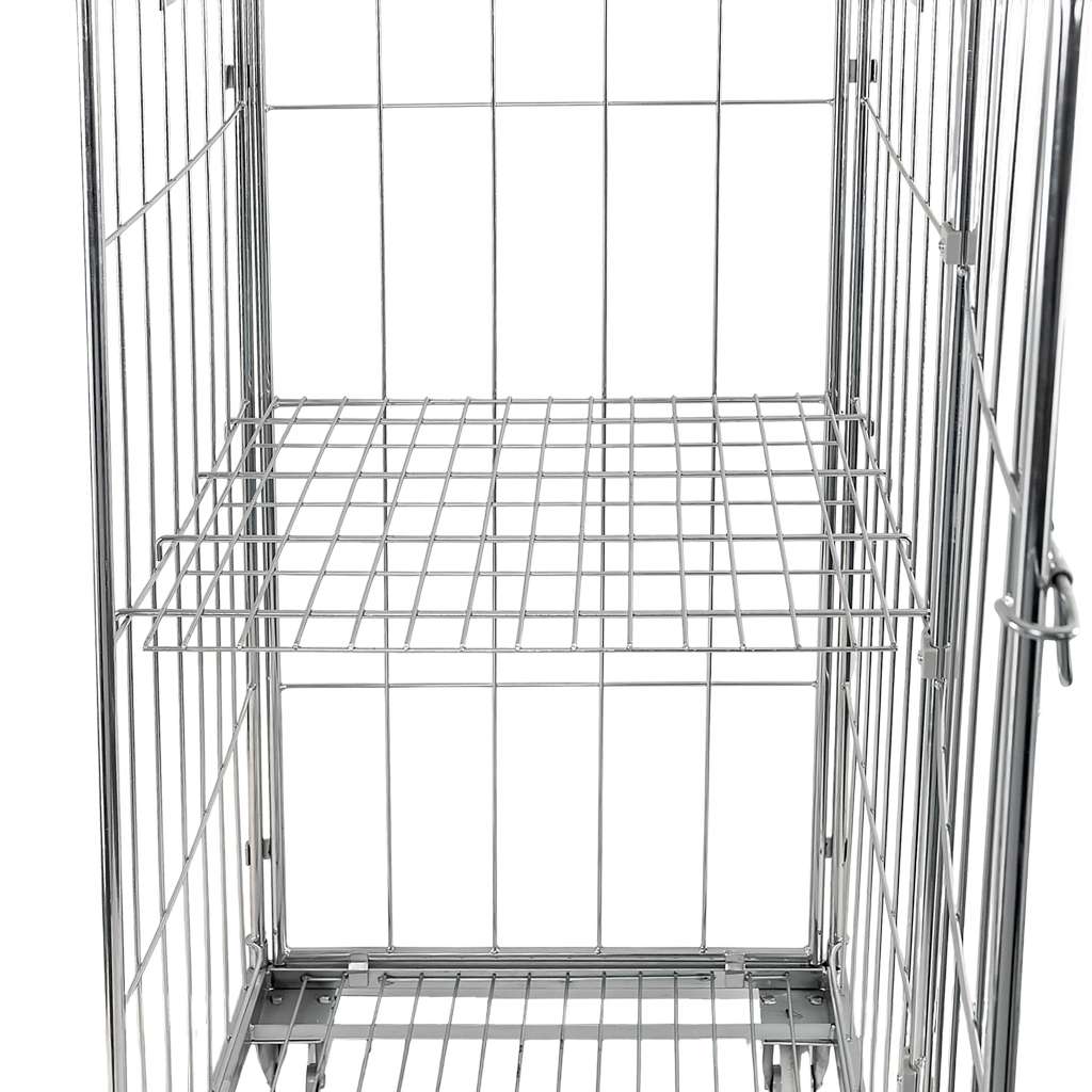 Mega-M Universal rollcontainer zincato con ripiano 500 kg