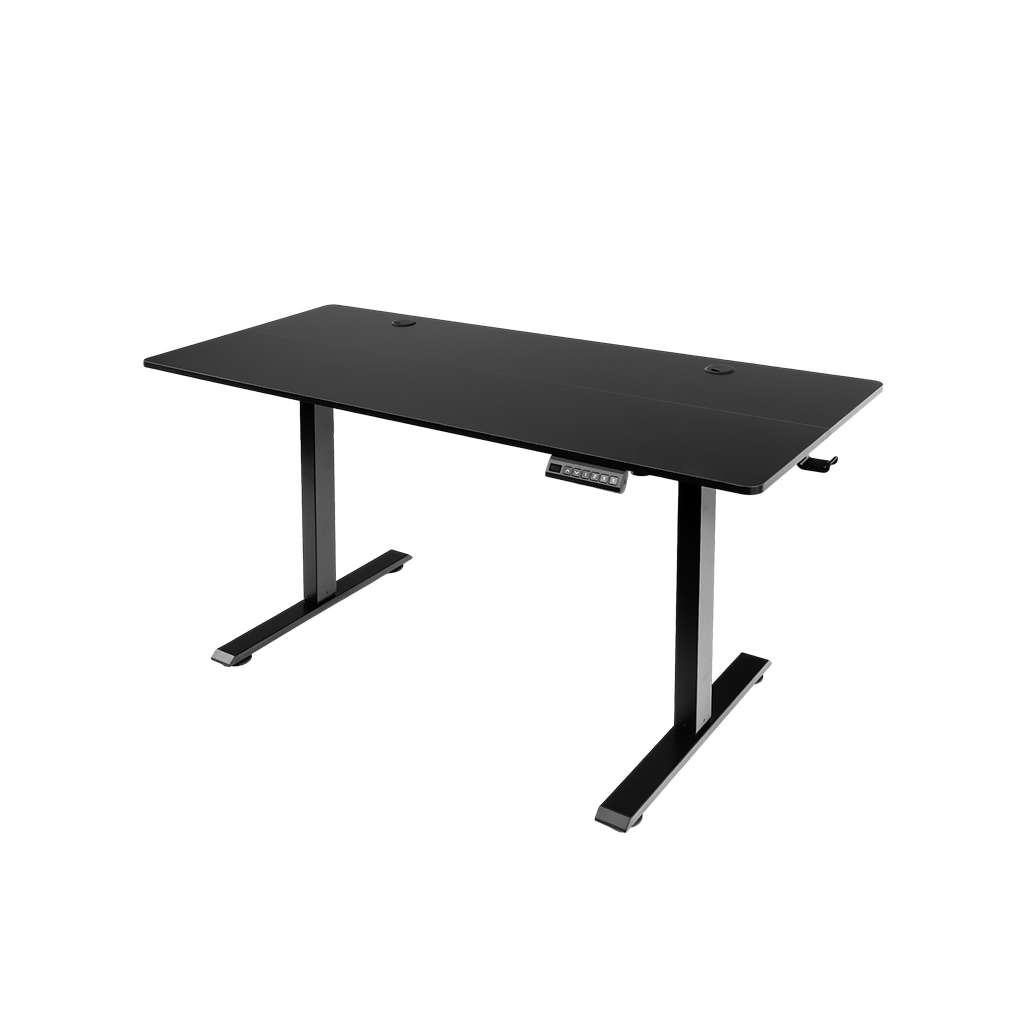 Furvero scrivania elettrica regolabile nera 140x60 cm