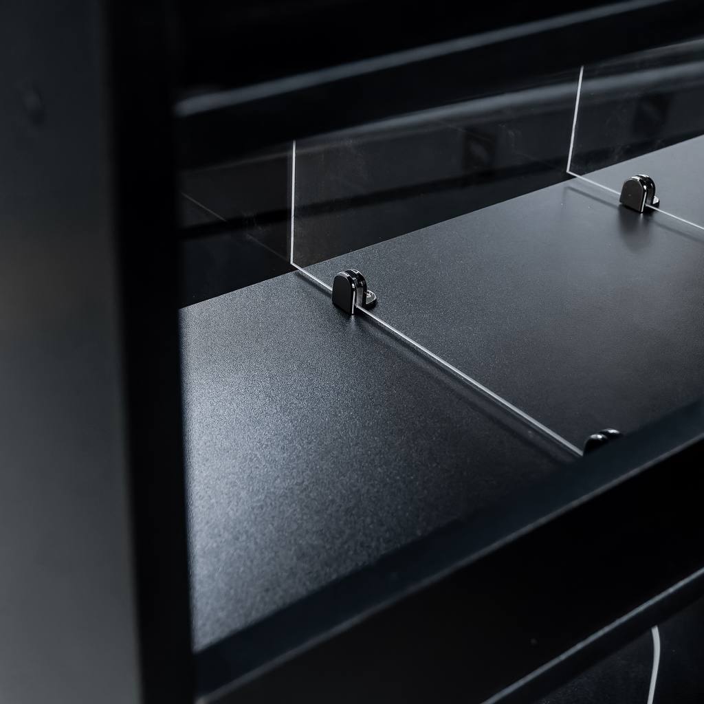 Mega-M H-162 L-80 G-60 vetrina negozio nera per dolci