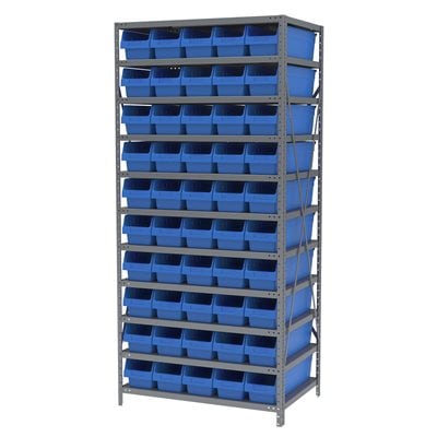 Akro-Mils AS2479094 scaffale 11 ripiani con 50 cassette