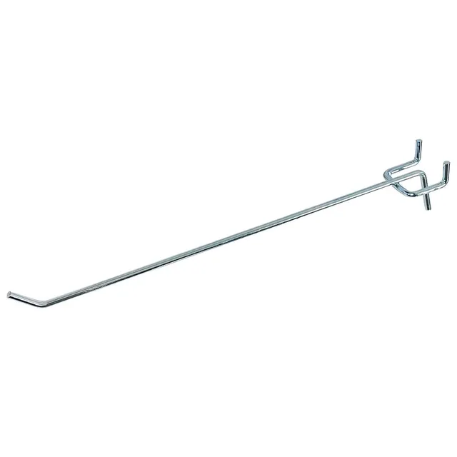 Mega-M gancio espositore singolo 25 cm zincato per pannello Euro