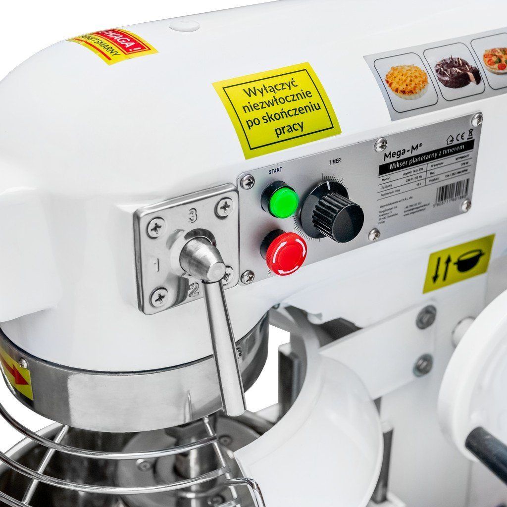 Mega-M mtpHE10.5.370 impastatrice planetaria 10 L con timer